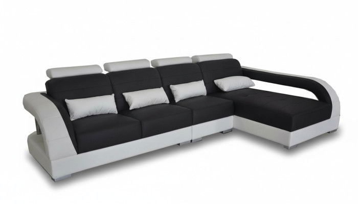 Leder Eck Sofa Couch Polster Couchen Wohnlandschaft Luxus Garnitur