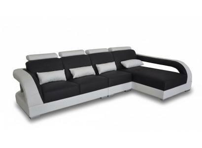 Leder Eck Sofa Couch Polster Couchen Wohnlandschaft Luxus Garnitur