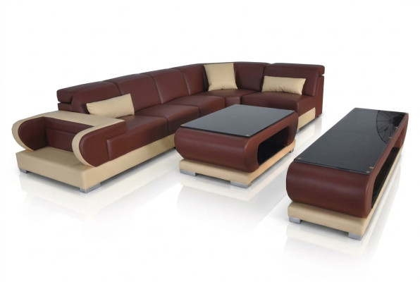 Sofa Couch Polster Sitz Ecke Moderne Couchen Wohnlandschaft Garnitur 3tlg