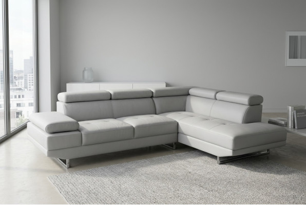 Ecke Leder Modern XXL Couch Wohnlandschaft Ledersofa Sofa L-Form B2003