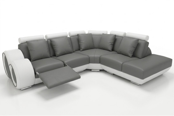 Couch Eck Sofa Leder Eck Garnitur Ecke Landschaft Polster Design Wohn