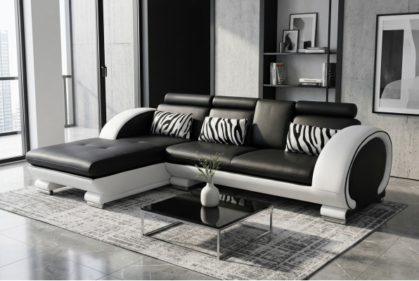 Eck Sofa Leder Couch Eck Garnitur Wohn Ecke Landschaft L Form Polster Neu Design