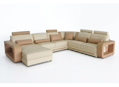 Eck Sofa Couch Polster Ecke Wohn Zimmer Landschaft Designer Couchen Textil A1135