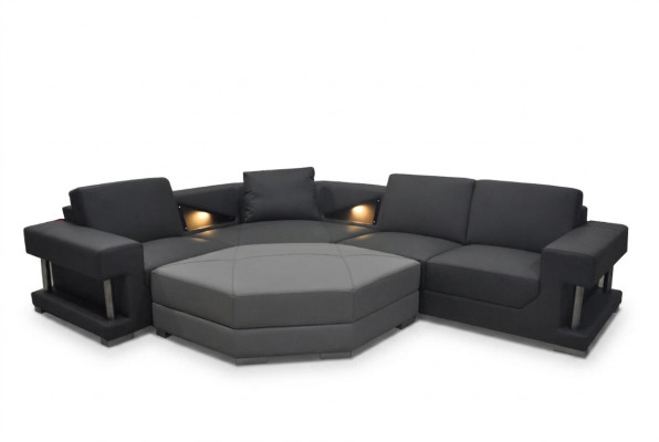 Eck Sofa Couch Polster Ecke Wohn Landschaft Designer Couchen Textil A1131 Zimmer