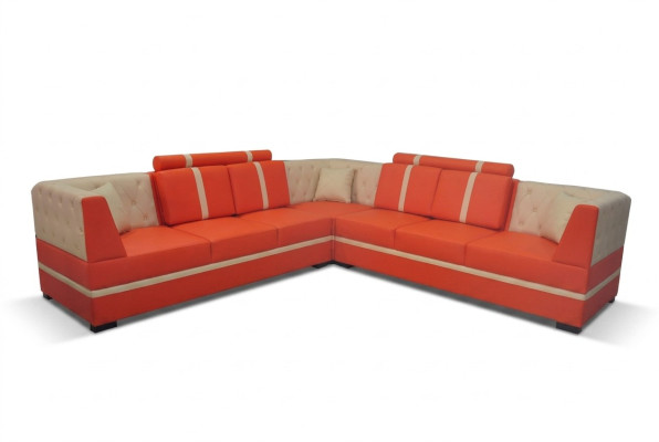 Eck Sofa Couch Polster Ecke Wohn Zimmer Landschaft Designer Deko Couchen