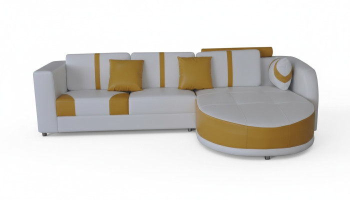 Eck Sofa Couch Polster Ecke Wohn Zimmer Landschaft Deko Designer Couchen
