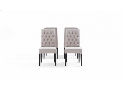 Chesterfield Stuhl Set Design Lehn Stühle Polster Sessel Gruppe 8x Neu Garnitur