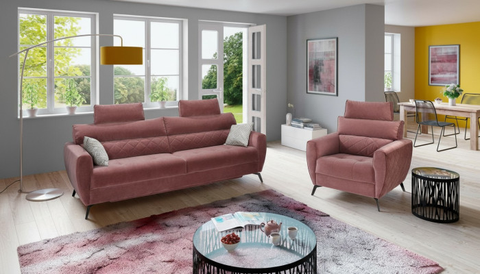 Leder Design Couch Polster Sitz 2+1+1 Sofa Garnituren Kunstleder Set Garnitur
