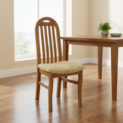Ess Zimmer Gruppe Set Stuhl Garnitur Sitz Polster Wohnzimmer Holz 4x Stühle