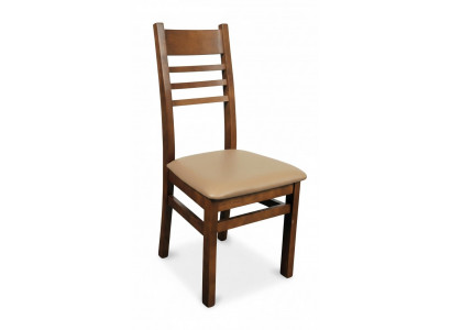 Sessel Stuhl Design Holz Polster Moderne Stühle Gastro Esszimmer 100% Leder