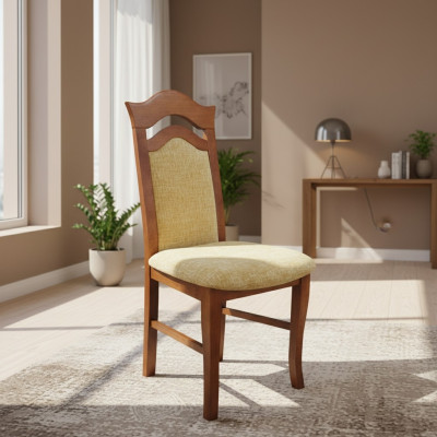 Esszimmer Gruppe Design Stuhl Garnitur 4x Stühle Lehn Sitz Polster Massiv