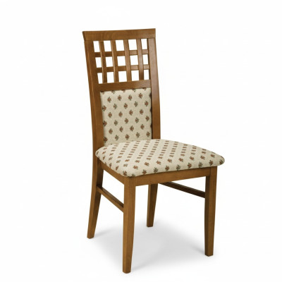 Set 4x Designer Stuhl Leder Lehnstuhl Polster Stühle Esszimmer Gastro Holz