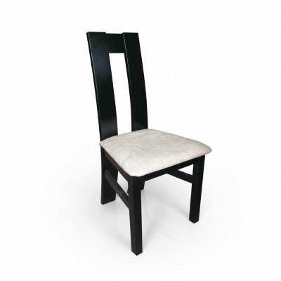 Design Lehn Stuhl Massiv Holz Sessel Holz Leder Polster Stühle Gastro