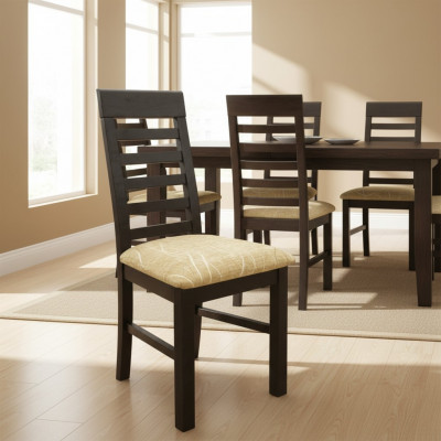 Design Sessel Polster Set 6x Stühle Stuhl Holz Textil Gastro Esszimmer Stoff