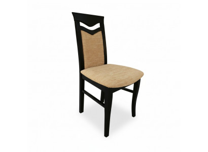 Klassische 4x Sessel Stuhl Designer Holz Stoff Polster Stühle Gastro Esszimmer