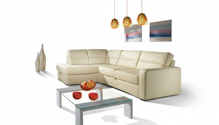 Ecksofa Wohnlandschaft Eck 100 % Leder Sofa Sitz Garnitur Moderne