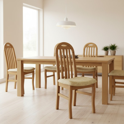Stühle 10x Set Sessel Massivholz Esszimmer Polster Lehnstühle Esszimmer Stuhl