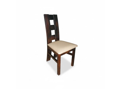 Design Lehnstuhl Sessel Holz Stoff Polster Esszimmer Leder Gastro Stuhl
