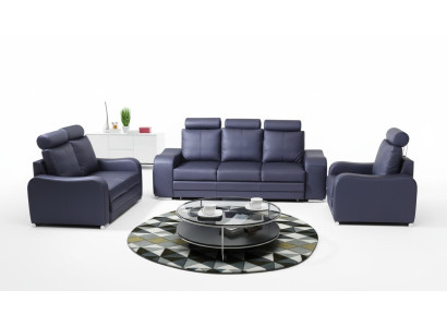 Design Sofa 3 Sitzer Relax Sofas Polster Moderne Dreisitzer Couch 100% Vollleder