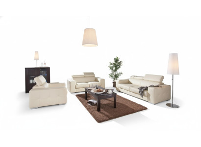 Echtleder Sofa Couch Sofagarnitur 3+2 Sitz Modernes Design Polster Garnitur