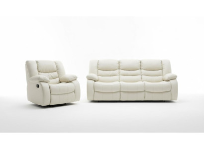 Leder Funktion Couch Dreisitzer Couch 3Sitzer Polster Sofa Sofas Couchen