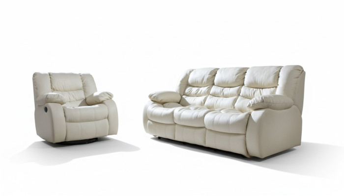 Kino Couch Dreisitzer Couch 2 Sitzer Polster Sofa Leder Sofas Couchen