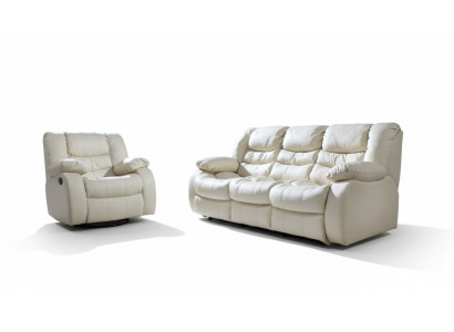 Kino Couch Dreisitzer Couch 2 Sitzer Polster Sofa Leder Sofas Couchen