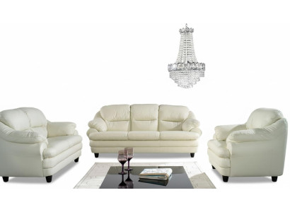 Sofagarnitur 3+2+1 Sitzer Set Design Sofas Polster Couchen Relax Leder