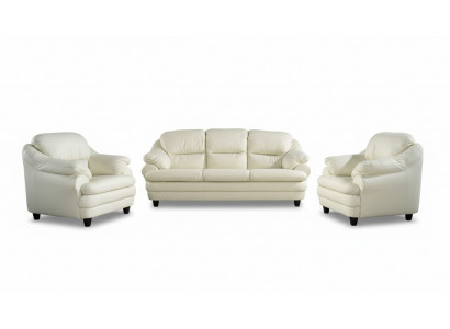 Sofagarnitur 3+1+1 Sitzer Set Design Sofas Polster Relax Couchen Leder