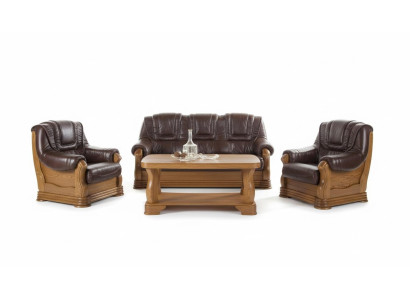 Klassische Dreisitzer Couch Couch Polster Sofa 3 Sitzer Leder Couchen