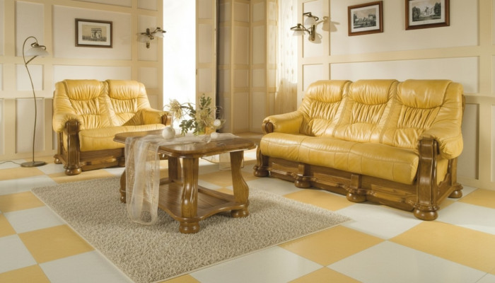 Sofagarnitur 3+2 Sitzer Klassischer Wohnlandschaft Couchen Sofas Polster