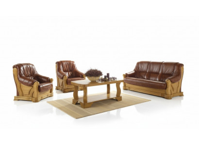 Sofagarnitur 3+1 Sitzer Klassischer Wohnlandschaft Couchen Polster Sofas