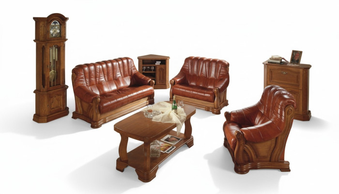 Sofa Dreisitzer Couch Klassische Neu Polster 3 Sitzer Leder Couchen