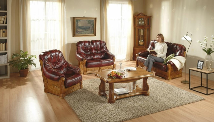 Sofagarnitur 3+2+1 Sitzer Klassischer Wohnlandschaft Couchen Sofas Polster