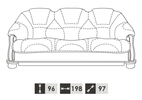 Klassische Garnitur 3+2+1 Sitzer Polster Sofagarnitur Couch Sofa 100% Leder