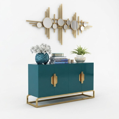 Designer Kommode Anrichte Side Low Board Schrank Wohn Zimmer