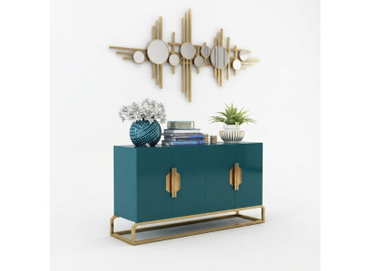 Designer Kommode Anrichte Side Low Board Schrank Wohn Zimmer