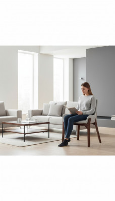 Design Lehn Stühle Polster Ess Zimmer Sessel Club Küche Lounge Wohn Möbel Stuhl