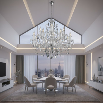 Bohemia Luxe Crystal Cover Leuchten Handgefertigte Kronleuchter Neu