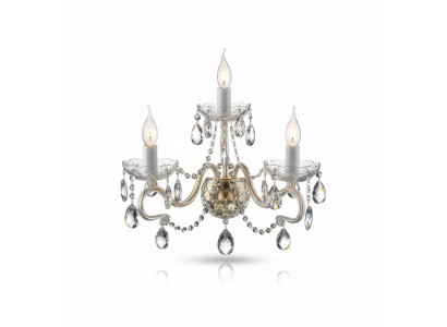 Wandleuchte Wand Lampe Leuchte Lampen Bohemia Kristall Kronleuchter Leuchten