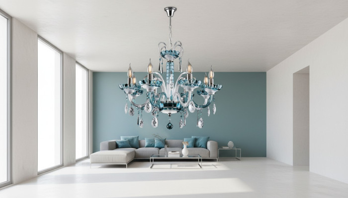 Kristall Leuchte Kronleuchter Lampe Abdeckung Bohemia Decke