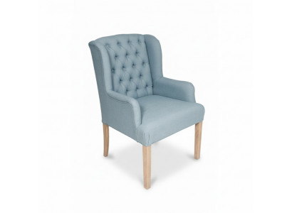 Blauer Chesterfield Stuhl Hotel Einrichtung Sitzer Polster Stuhl Lehnstuhl 