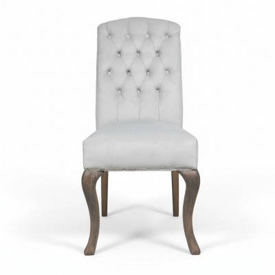 Designer Graue Chesterfield Stühle Polster-Garnitur Hotel-Gruppe x2-er Set