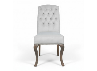 Designer Graue Chesterfield Polster Stühle 10-er Garnitur Hotelstühle Textilsitzer 