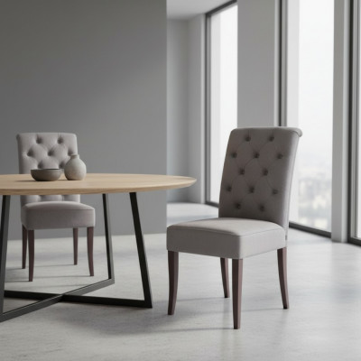 Chesterfield Stühle Designer Garnitur Gruppe Esszimmer Stühle x8 Lehnstühle