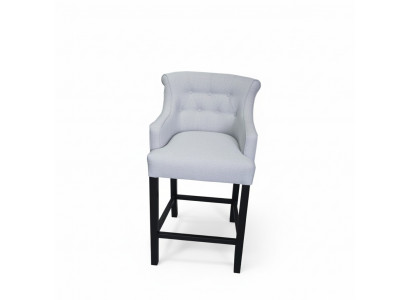 Graue Barhocker 2-er Set Barstühle Bar Chesterfield Stühle Designer Garnitur