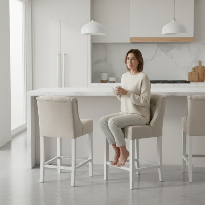 Barhocker Barstuhl Samt Stoff Design Barstühle Bar Hocker 2er Set Tresen