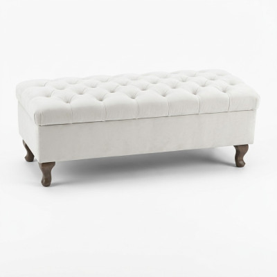 Hocker Chaiselounge Fußhocker Beistellhocker Sitzbank Chesterfield