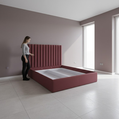 Chesterfield Bett Polster Doppel Hotel Betten Schlafzimmer 180x200cm