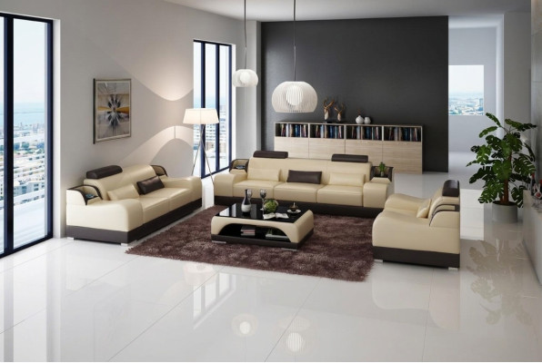 Dreisitzer Couch Polster Design Sofa 3er Sitz Moderne Sofas Zimmer Möbel